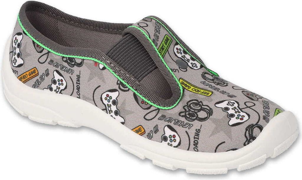 Jungen Hausschuhe Befado 975X188  975Y188 grau GAME Produktbild 