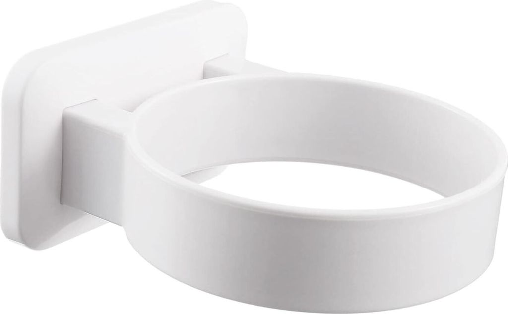 Fön Halterung, Fönhalter Ohne Bohren, Fönhalter, Ohne Bohren Selbstklebender Halterung Föhn, Haartrocknerhalter, Wandhalterung Fön (Weiss)
