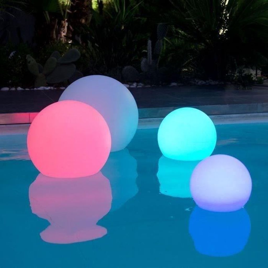 Sfera galleggiante a LED, 30 cm, senza fili, telecomando, Immagine del prodotto 