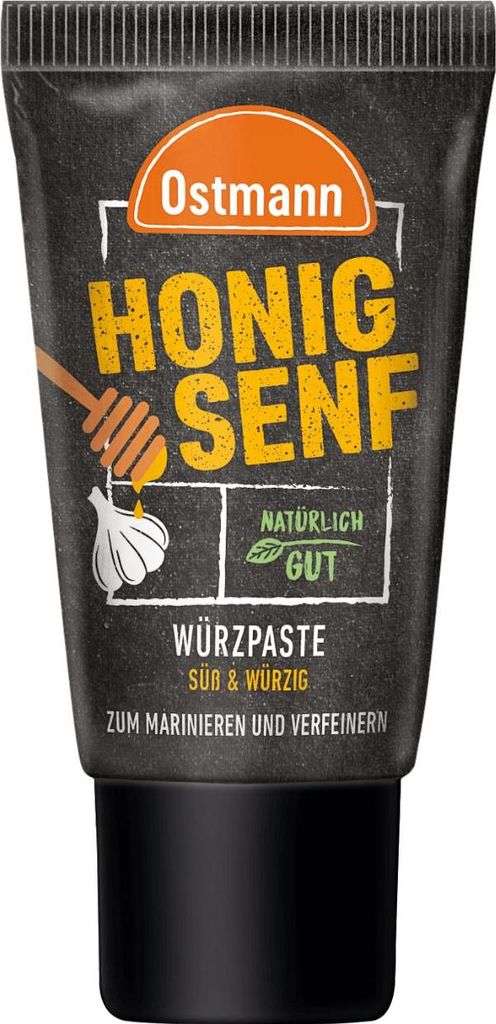 Ostmann Honig Senf Würzpaste mit der typischen Schärfe Tube 55g