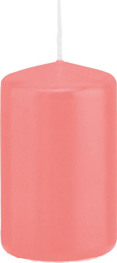 Stumpenkerzen in RAL-Qualität Rosa Ø 78 x 100 mm, 8 Stück