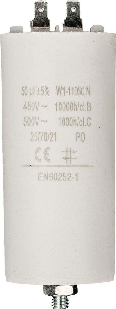 Kapacitor 450V + Terra 50.0uf / 450 v + Aarde Immagine del prodotto 