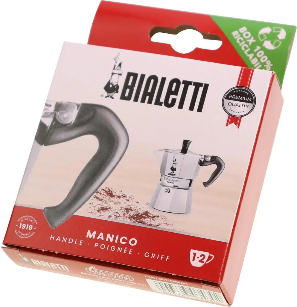 Réparer cafetière Bialetti : Poignée Moka Express 1/2 tasses 0800241