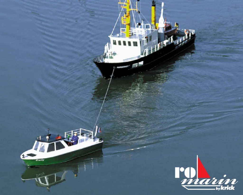Bateau télécommandé à construire Dolly Krick - Maquette bois et ABS - 9