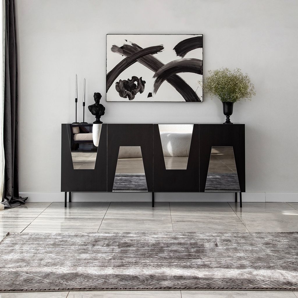 Skye Decor, Venice - Black, Fume, Konsole, 100 % Produktbild 