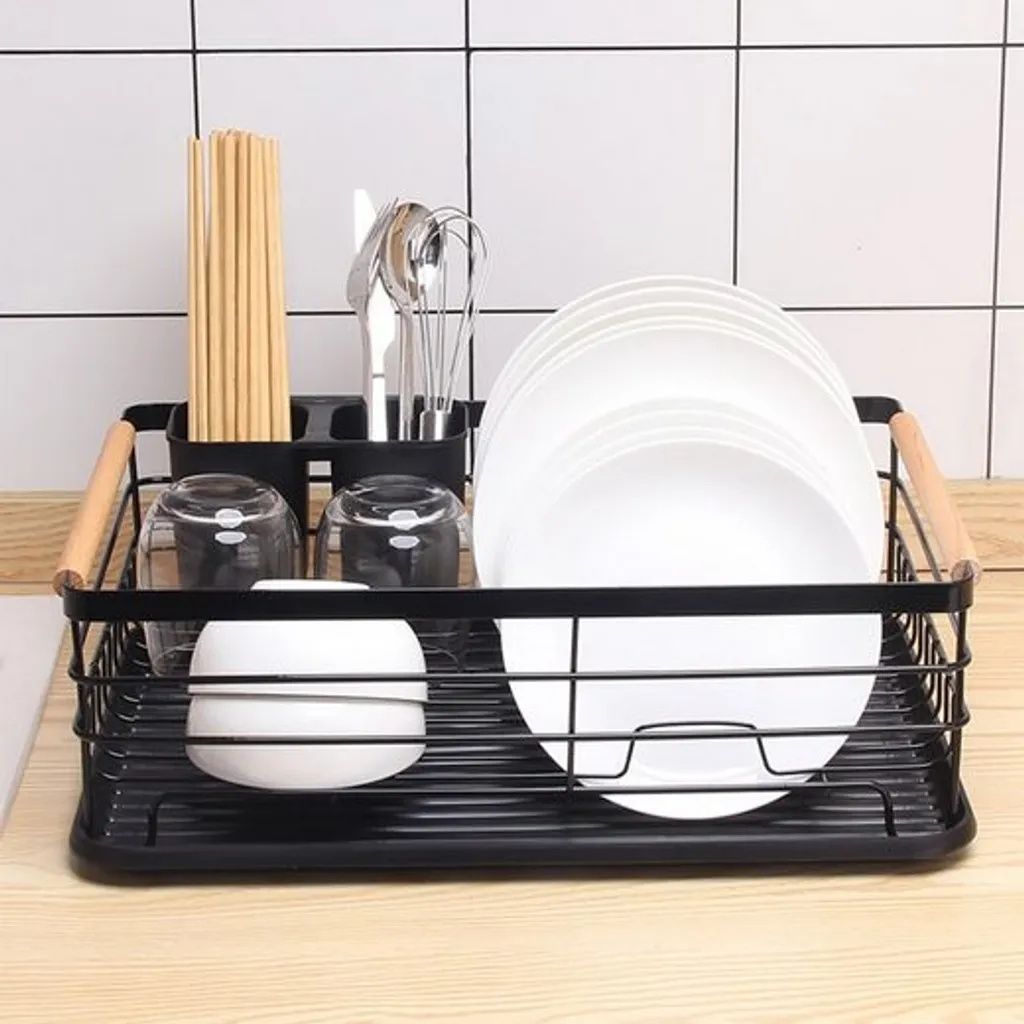 Abtropfgestell Geschirrständer Abtropfgitter Gestell für Geschirr, Abtropfständer Abtropfschale für Küchen Spüle
