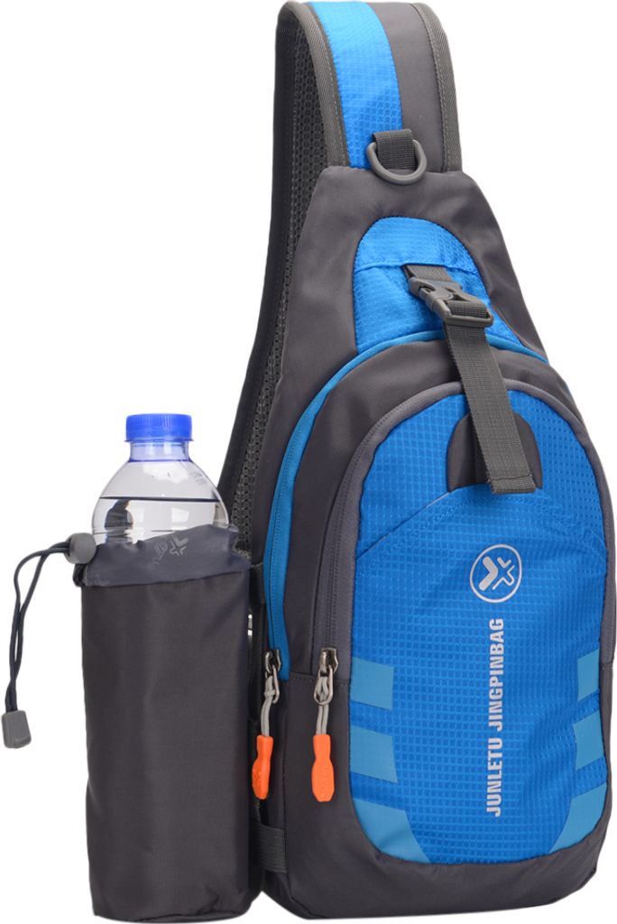 Schultertasche Brusttasche Herrentaschen Chest Bag Schultertasche mit Wasserflasche Outdoor Sling Crossbody Bag Schulter Rucksack Wasserresistent T...