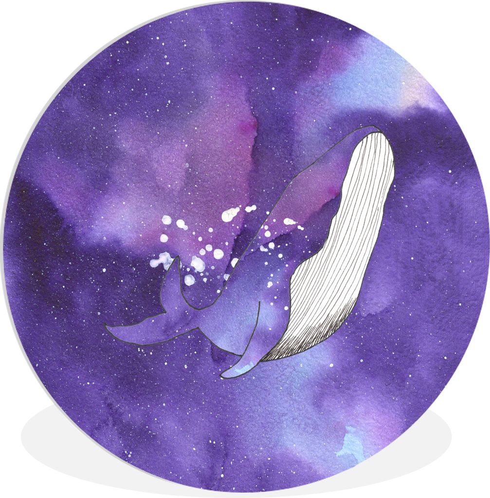 MuchoWow - Wand-Kreis - Wohnzimmer - Bild - Runde - Wanddeko - Dibond - Kunstdrucke