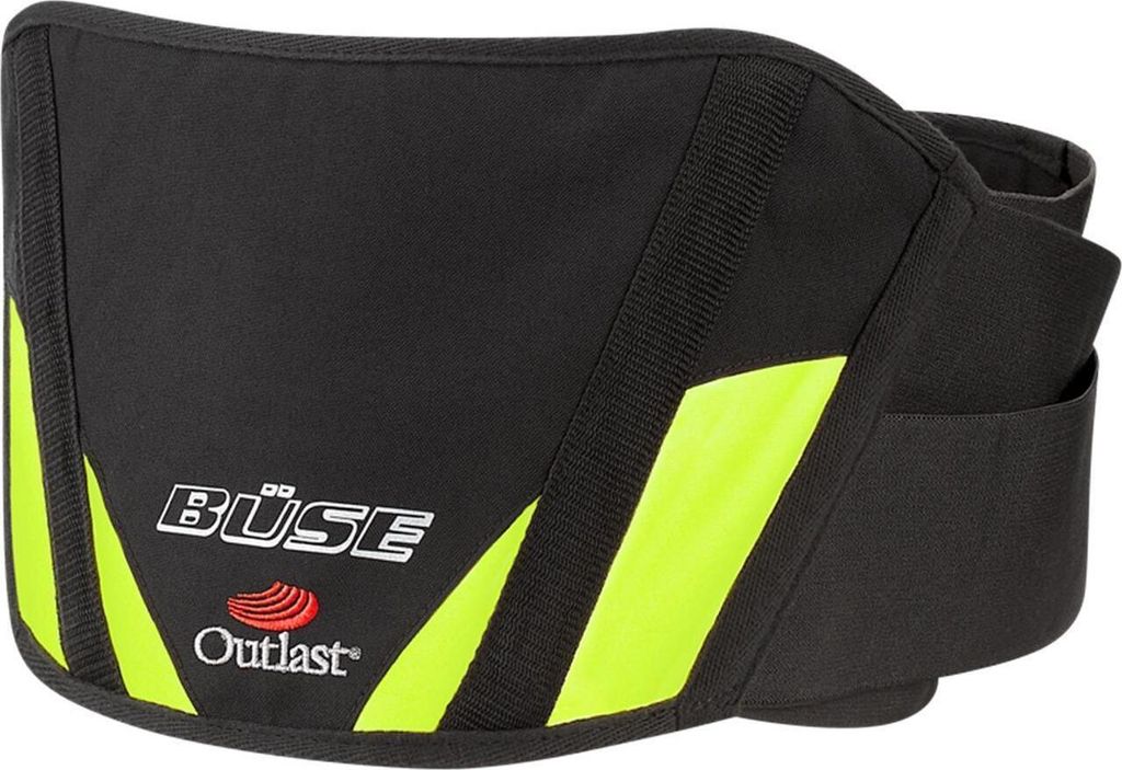 Büse Outlast Nierengürtel, schwarz/gelb, M