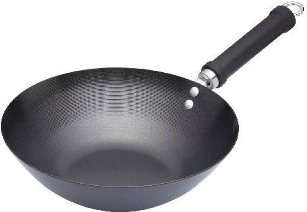 Orientalische Wokpfanne, 26,5 CM, Kohlenstoffstahl, Antihaft - KitchenCraft | World of Flavours