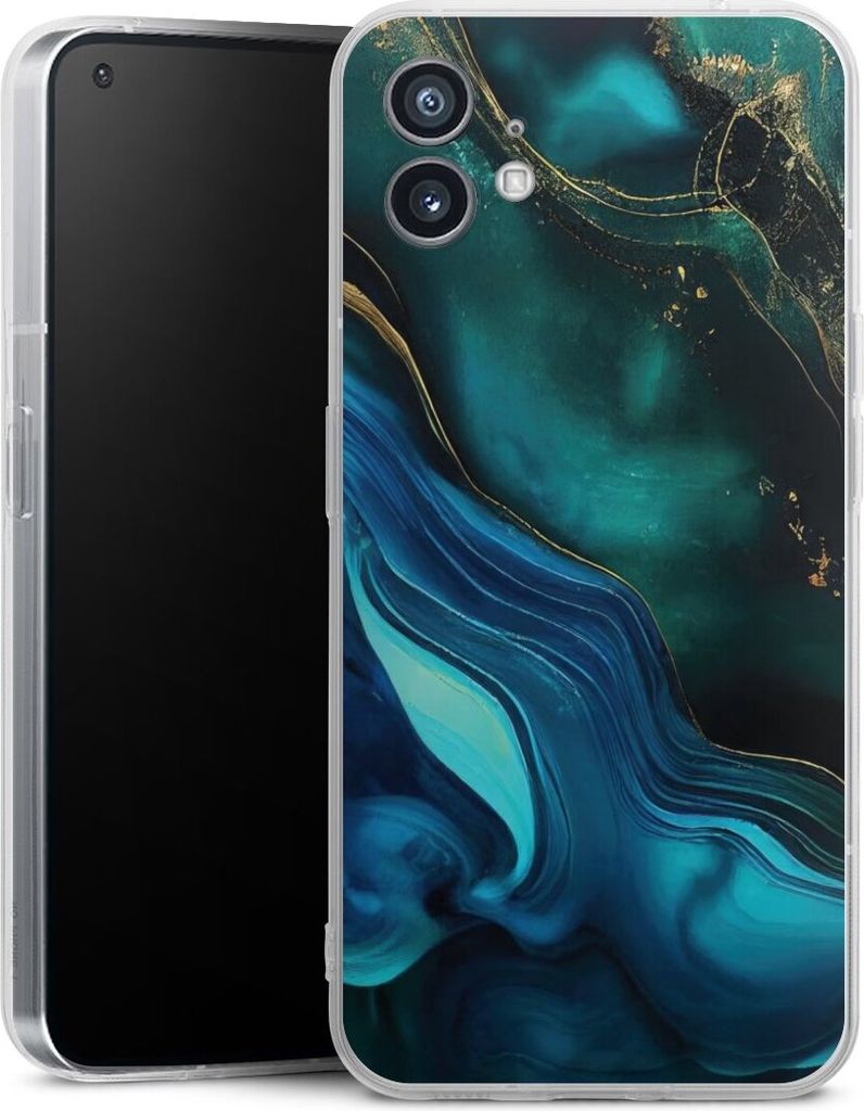 DeinDesign Handyhülle für Nothing Phone 1 Silikon Hülle Case Smartphone Schutzhülle Art Farbverlauf Marmor