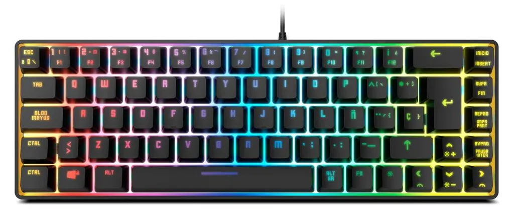Ensemble Clavier et Souris Gaming Krom NXKROMKALISTASP avec Rétroéclairage