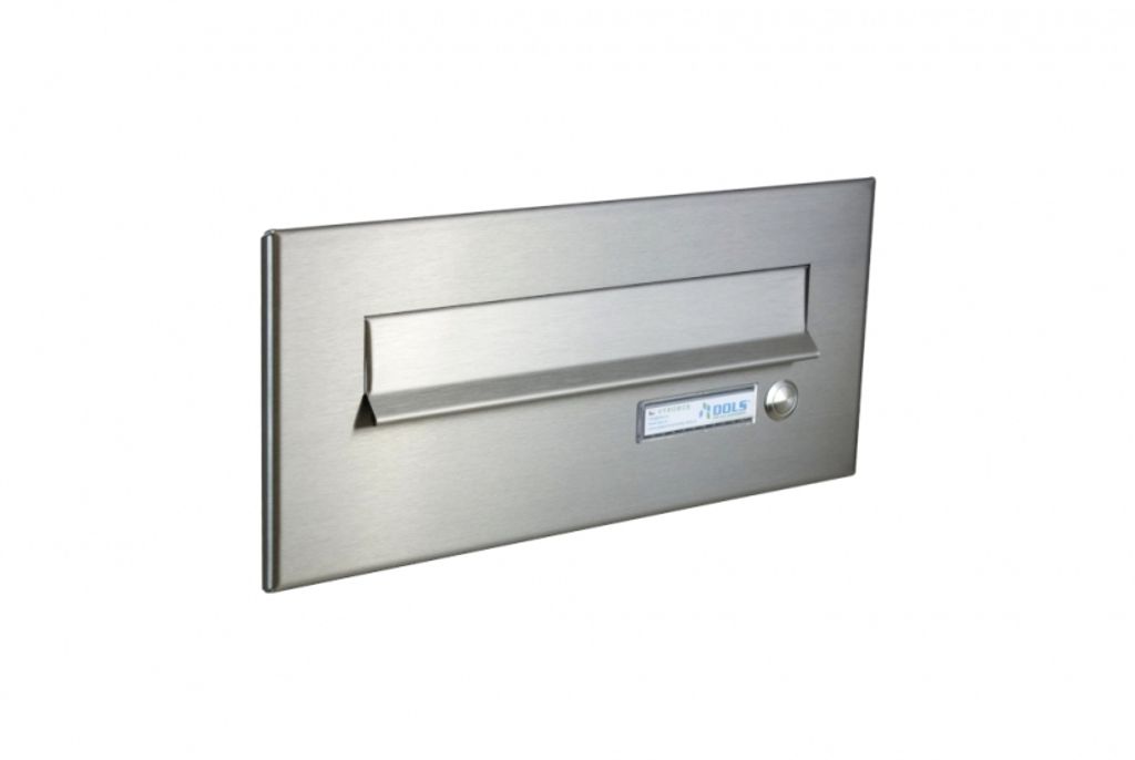CD-2 Edelstahl Briefkasten Frontplatte mit Klingel (160x350 mm)