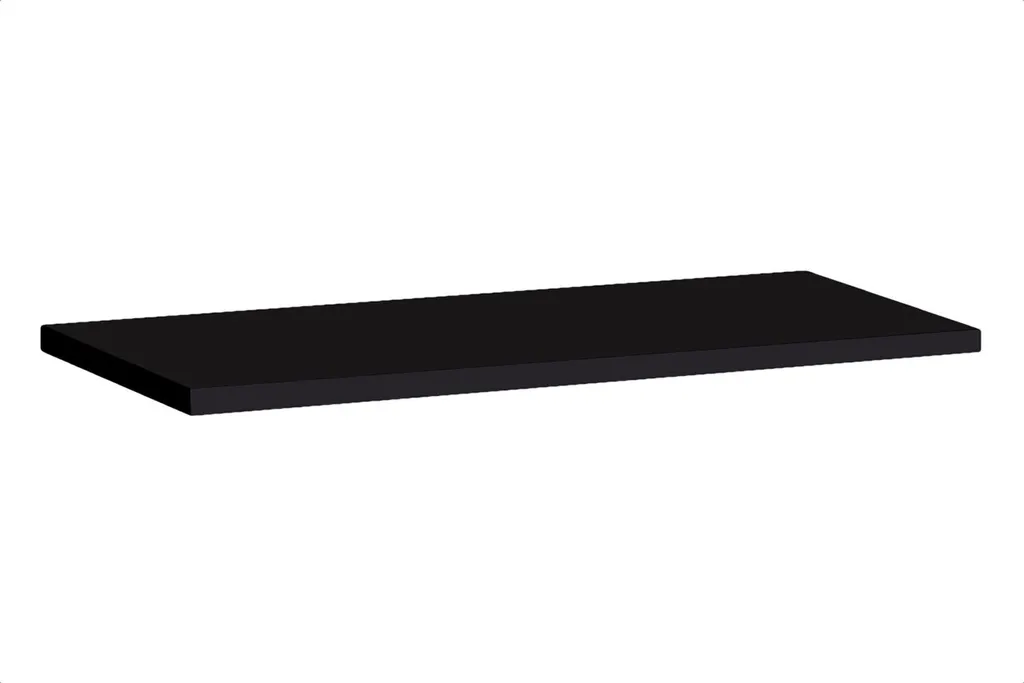 Étagère murale noire RIONATA 3 - Tablette décorative en métal de salon
