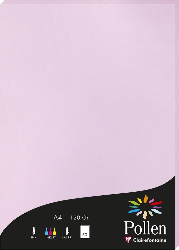 Clairefontaine 4252C, Kunstpapier, 120 g/m², 50 Blätter Produktbild 