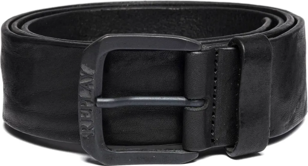 Ceinture Cuir Durable Replay Noir W100 - Finissez-en avec les Ceintures Fragiles