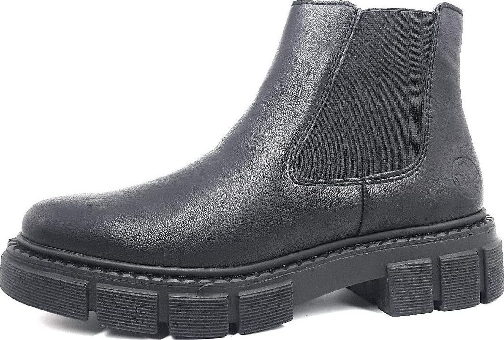 Rieker dámske topánky členkové topánky na zips čierne voľný Obrázok produktu 