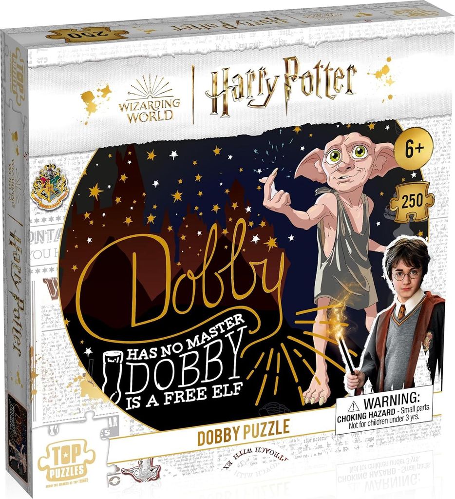 Winning Moves Puzzle Dobby 250 Teile Harry Potter Fanartikel Kinder Erwachsene Geschenk