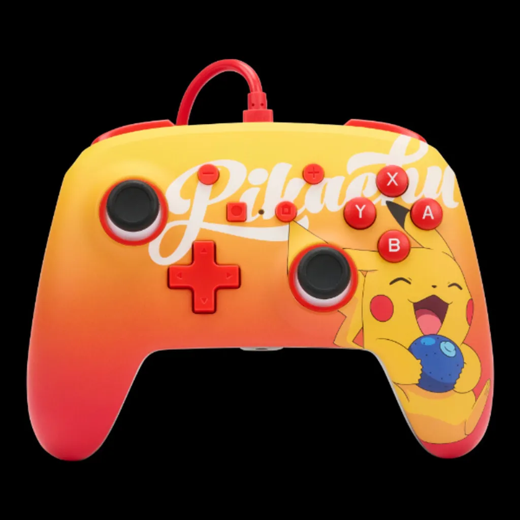 Manette Switch PowerA Pikachu avec boutons programmables et prise audio