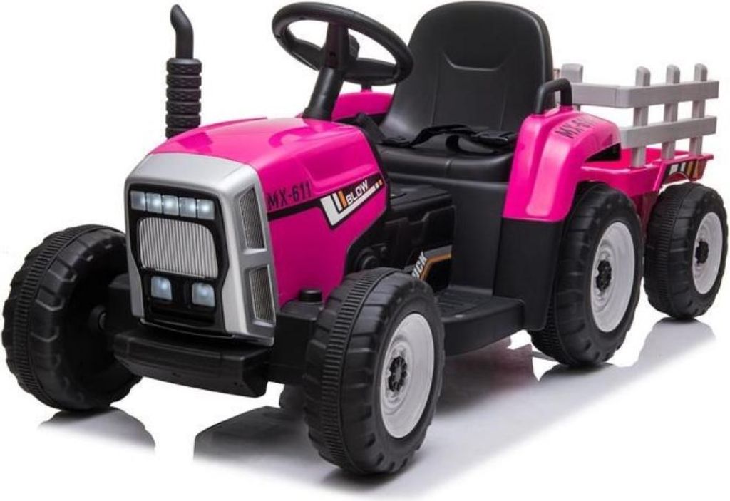 Trattore elettrico Baby Mix Erick con telecomando rosa Immagine del prodotto 