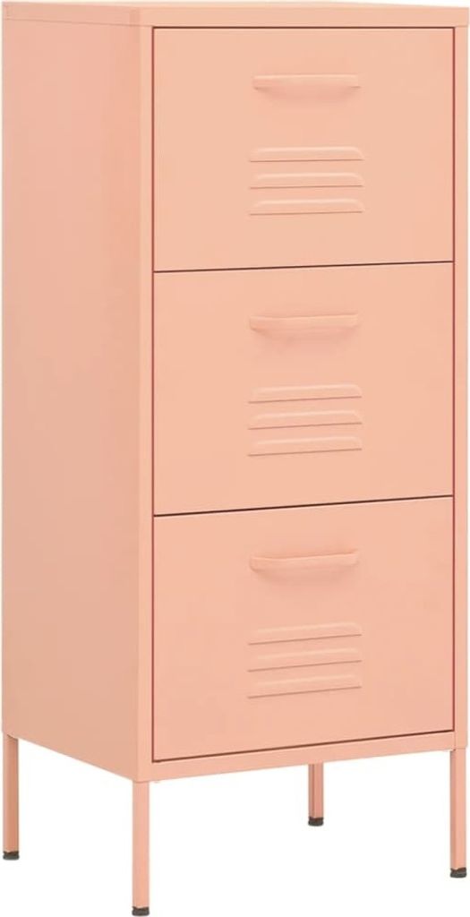 Lagerschrank Rosa 42,5x35x101,5 cm Stahl