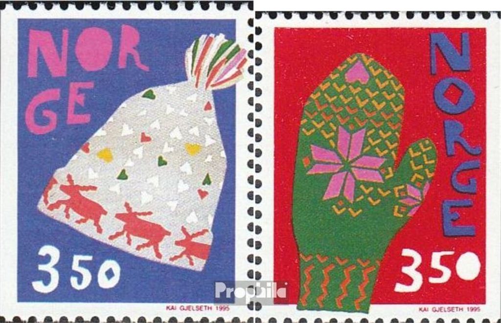 Briefmarken Norwegen 1995 Mi 1200-1201 (kompl.Ausg.) postfrisch Weihnachten