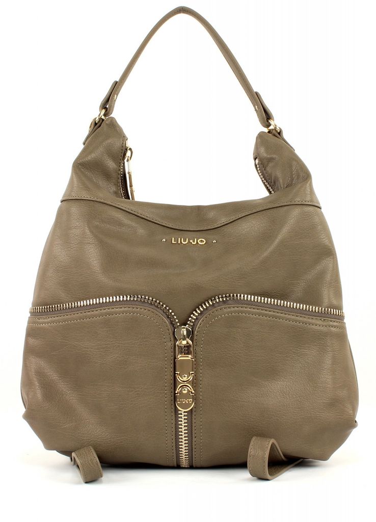 Liu Jo Handtasche Damen Trageriemen Kunstleder Stoff Olivegrün A64092E0053-81015