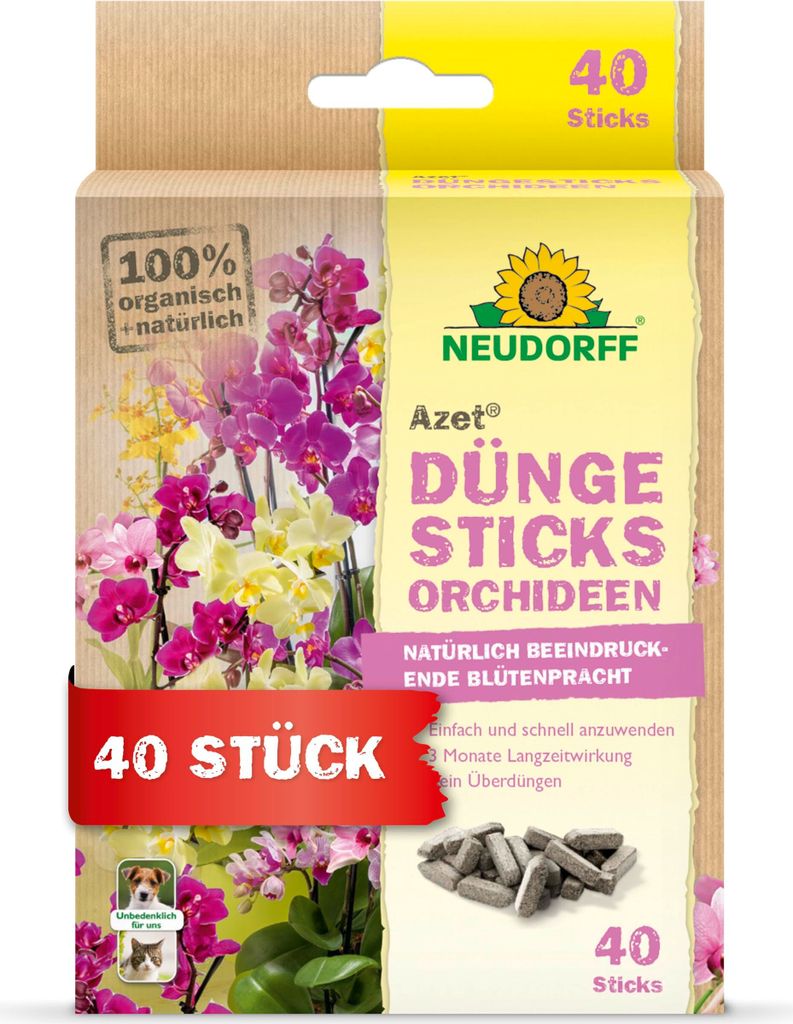 Neudorff  - Azet DüngeSticks für Orchideen 40 Sticks Produktbild 