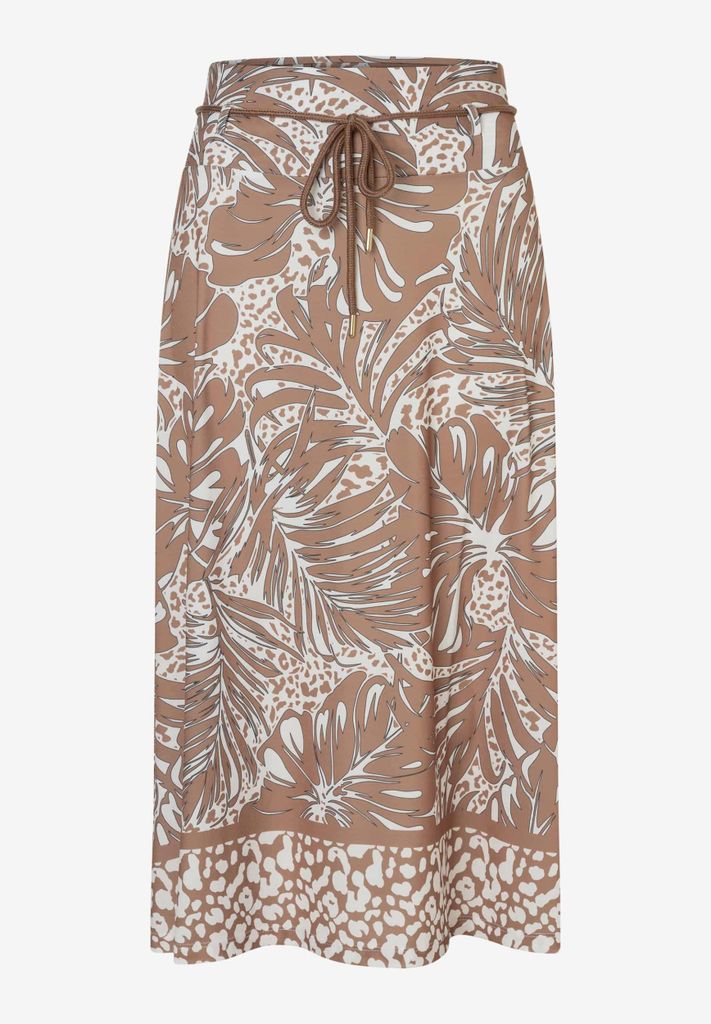 MORE & MORE Printed Slinky Skirt 2280 twotone lea 36