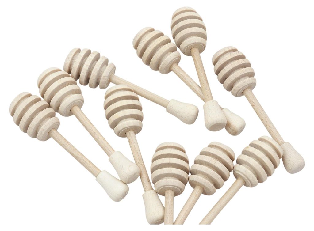 Łyżka do miodu drewniana 10 cm ZESTAW 50 sztuk Zdjęcie produktu 