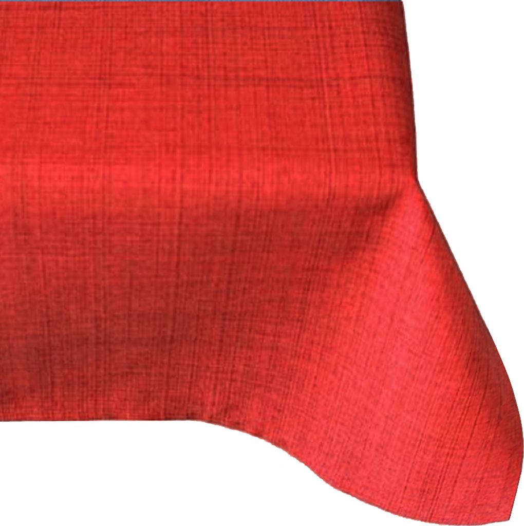 Tischdecke Outdoor Garten Balkon Tischtuch Rot meliert 130x160 cm witterungsbeständig
