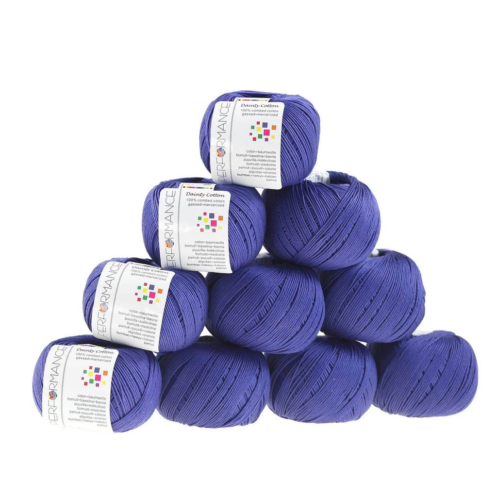 Strickgarn Dainty Baumwolle 50g #75 violett