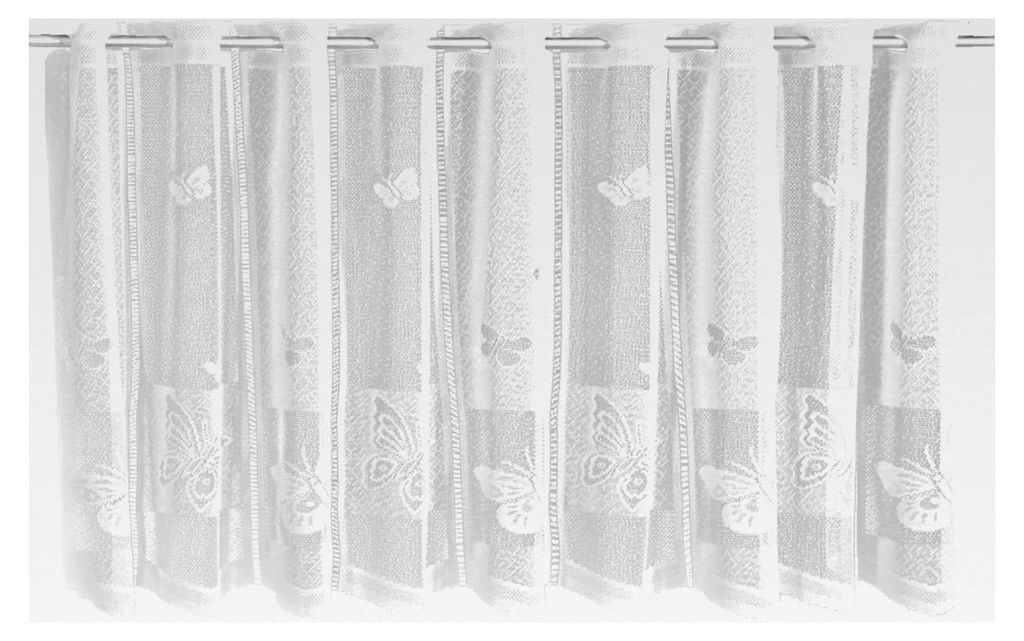 Bistrogardine Jacquard Schmetterlinge, Weiß, 160 x 60 cm