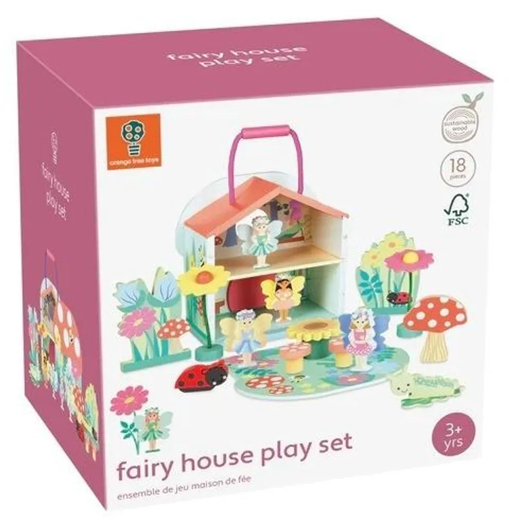 Jeu magnétique La maisonnette des fées Orange Tree Toys en bois local