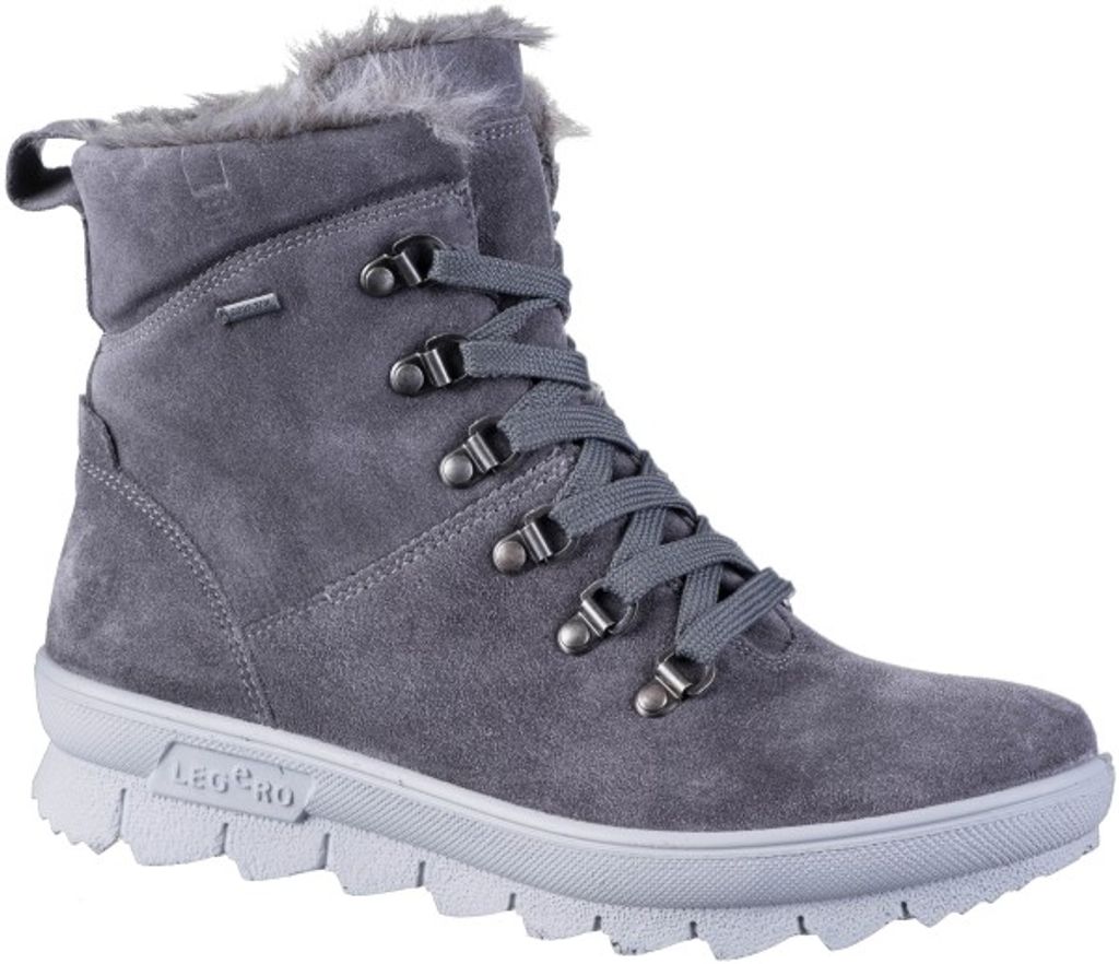LEGERO Damen Leder Boots fumo, Comfort Weite G, Warmfutter, Tex Ausstattung