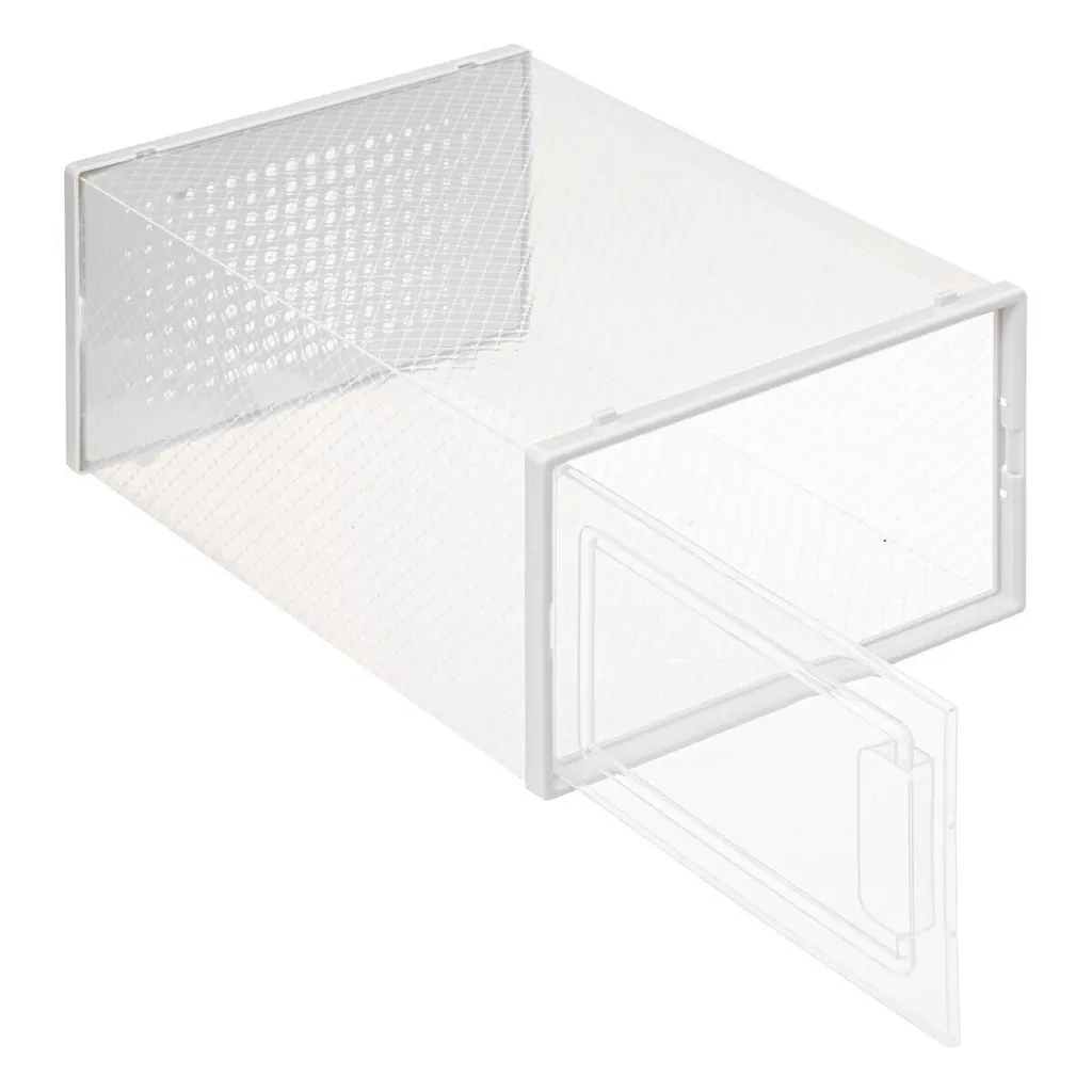Boîtes à chaussures transparentes STAK - Lot de 4 empilables (35x25cm)