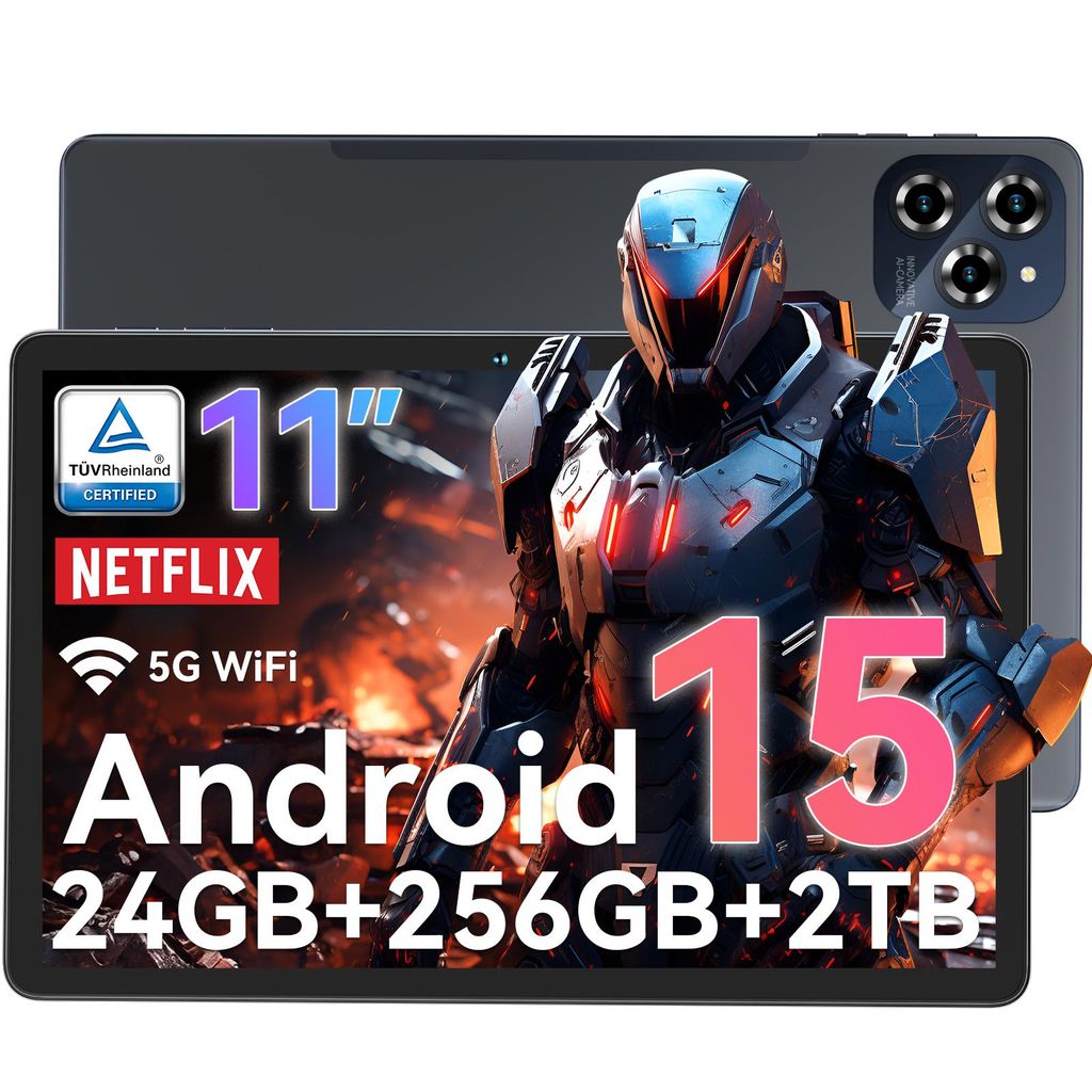 TABWEE 2025 W90 11 Zoll Tablet Android 15 ,24GB RAM 256GB Produktbild 