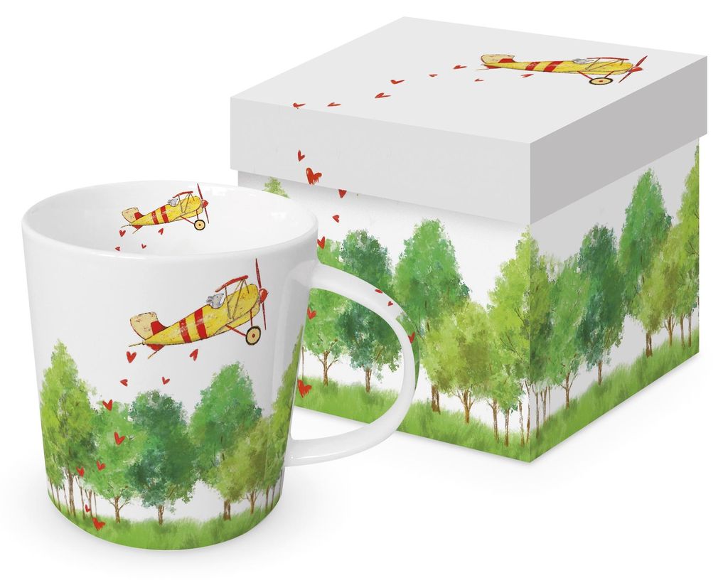 PPD Flight to Love Trend Mug, in Geschenkbox, Henkelbecher, Kaffeebecher, Becher, Tasse, New Bone China, 400 ml, 160302539
