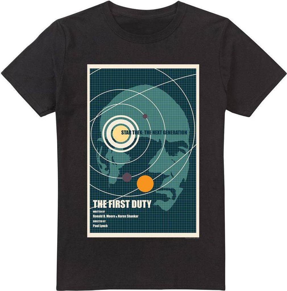 Star Trek - "The Next Generation Season 5 Episode 19" T-Shirt für Herren TV5383 (3XL) (Schwarz)