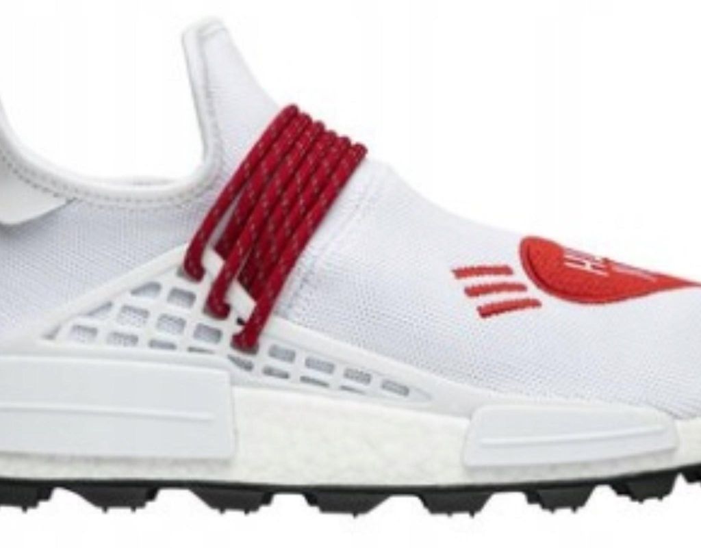Adidas Schuhe EF7223 mit Boost-Dämpfung, Pharrell Williams Human Made Herzmotiv
