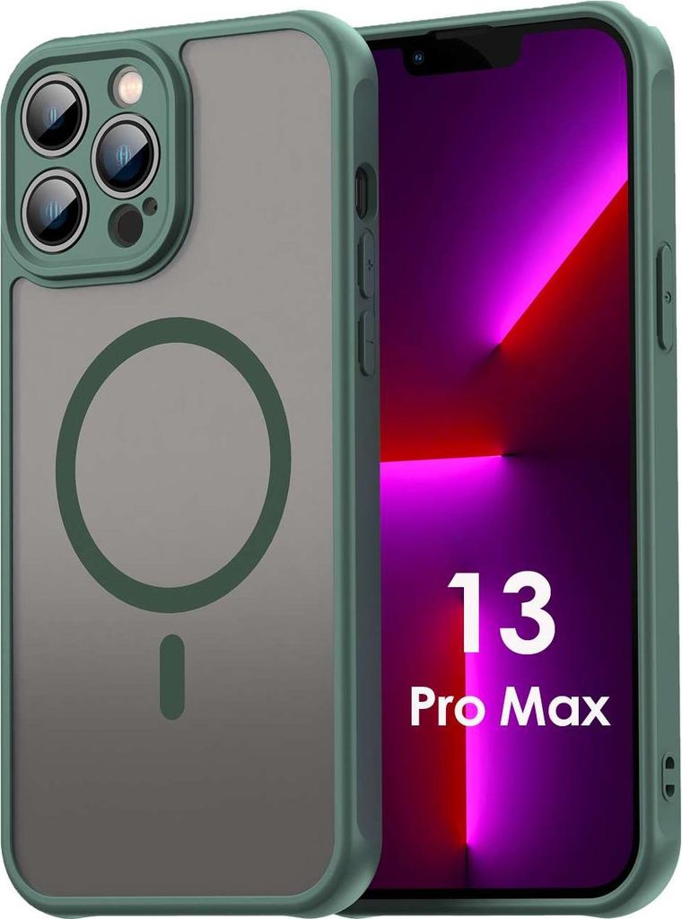 Handyhülle für Apple iPhone 13 Pro Max Matt Case Schutzhülle Kratzfest Passgenau Grün