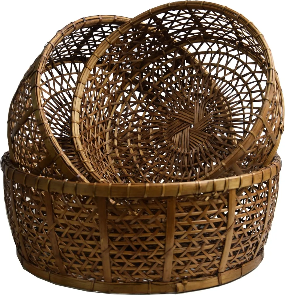 Corbeille à fruits en rotin Burma, petite coupe artisanale unique