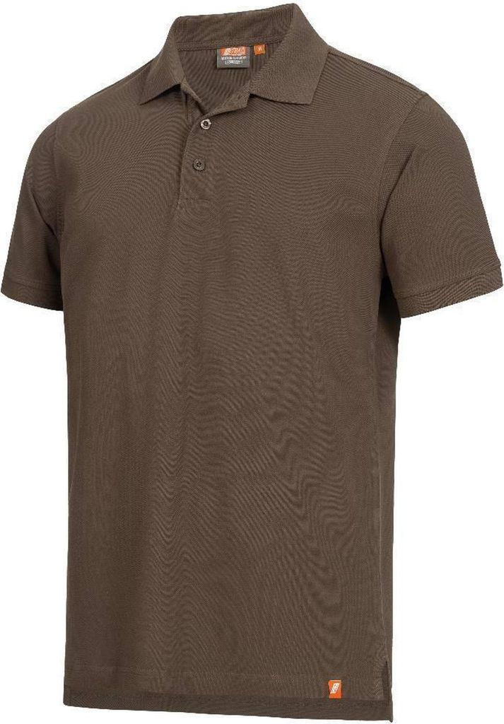 Nitras Motion Tex Light Poloshirt | Gr. L | 100% Baumwolle | braun