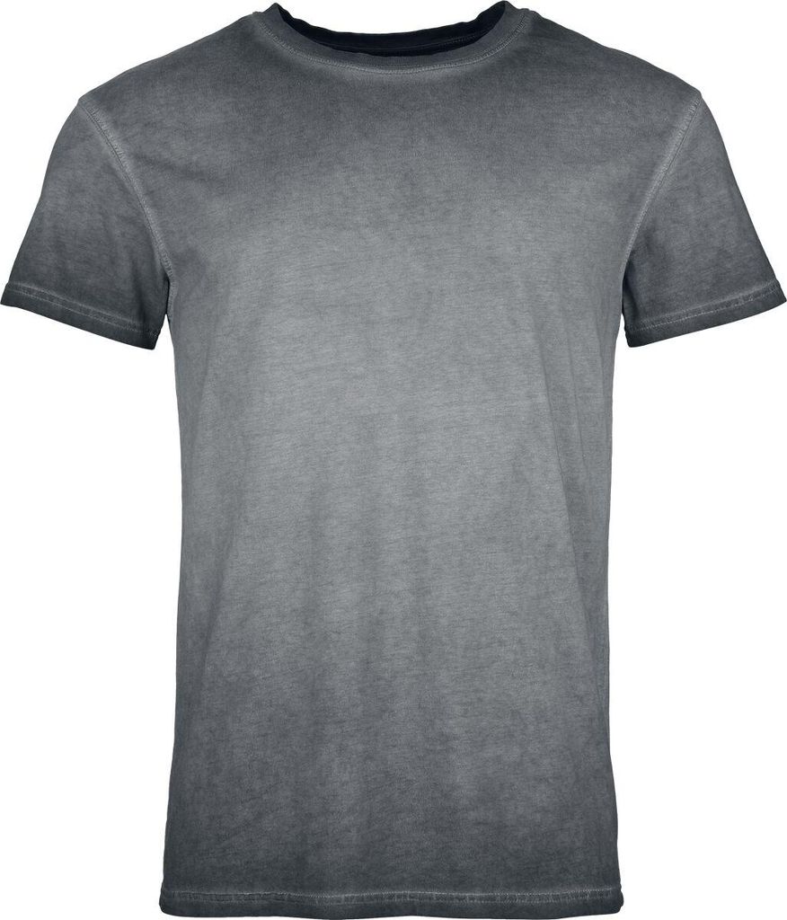 Outer Vision T-Shirt Herren T-Shirt DDD22 grau Basics 100% Baumwolle L