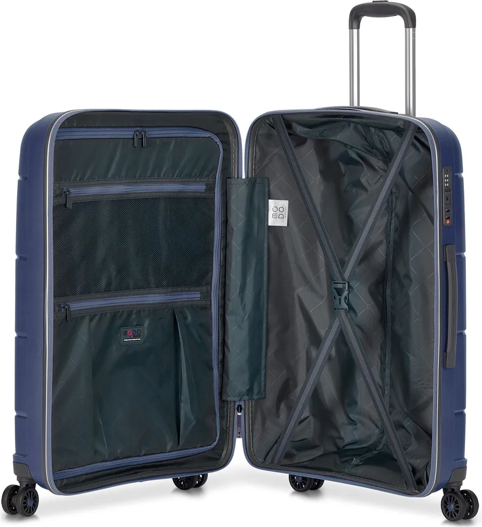 Valise Antichoc Modo Roncato Galaxy Spinner 65L Bleu TSA contre la Casse - 5