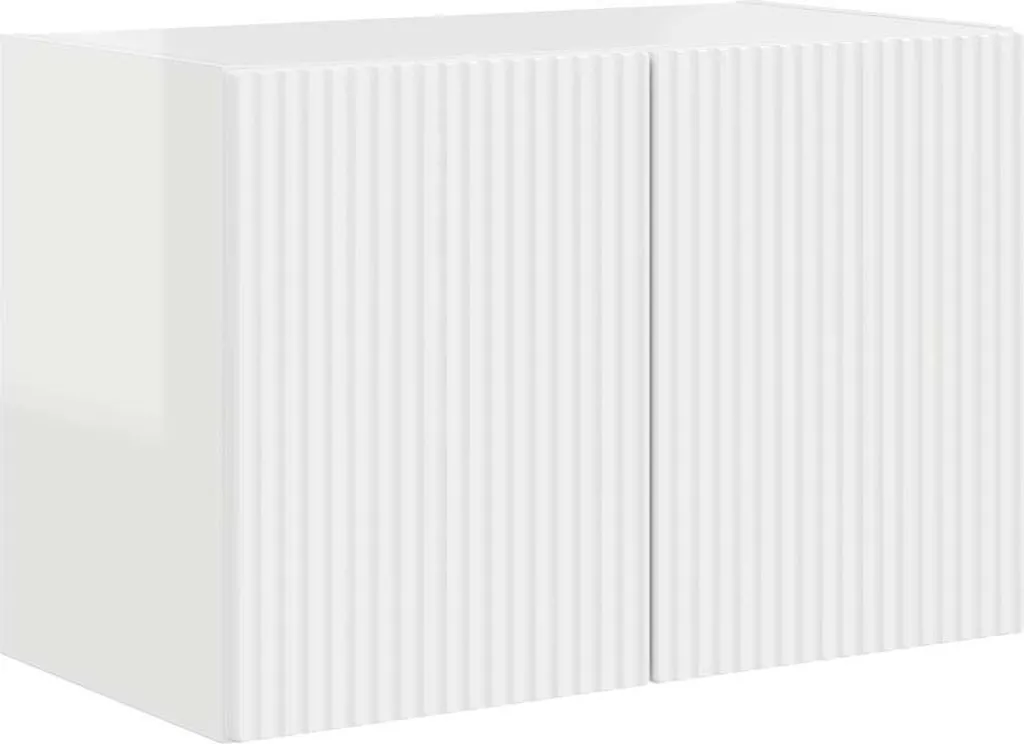 Porta TV SYFAX™ Bianco Lucido per Piccoli Soggiorni - Facile Pulizia