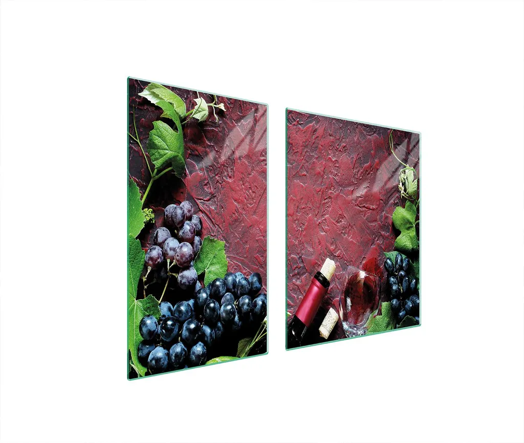 Piastre copri fornelli 2 pezzi 100x52 Vetro copri piano cottura in ceramica Tagliere vetro vino