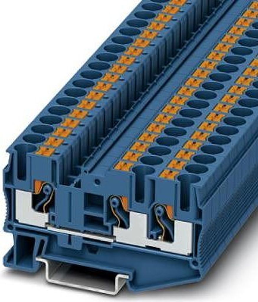 Phoenix Contact Durchgangsklemme PT 6-TWIN BU Push-In-Anschluss Nennspannung 1000V - 1 Stück