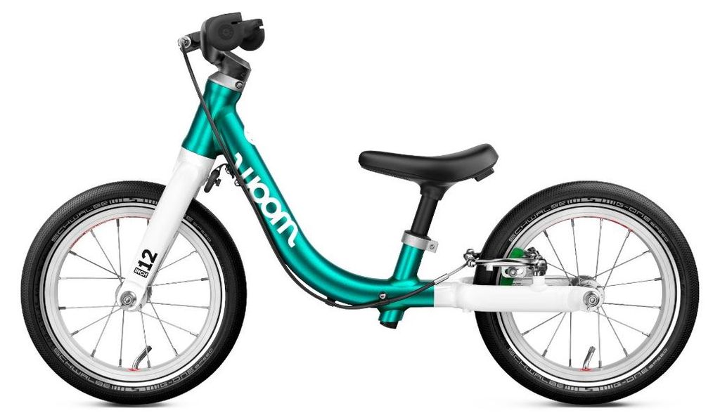 WOOM GO 1 (Gen. H) Kinder Laufrad 1,5 - 3,5 Jahre 82-100 cm grün 12"