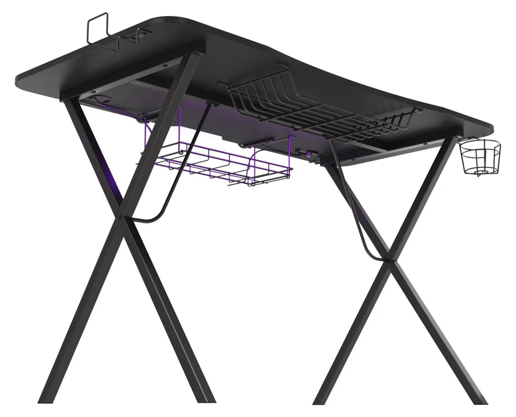 Bureau Gamer Genesis Holm 300 RGB Noir - Table de Jeu 120cm Ergonomique - 10